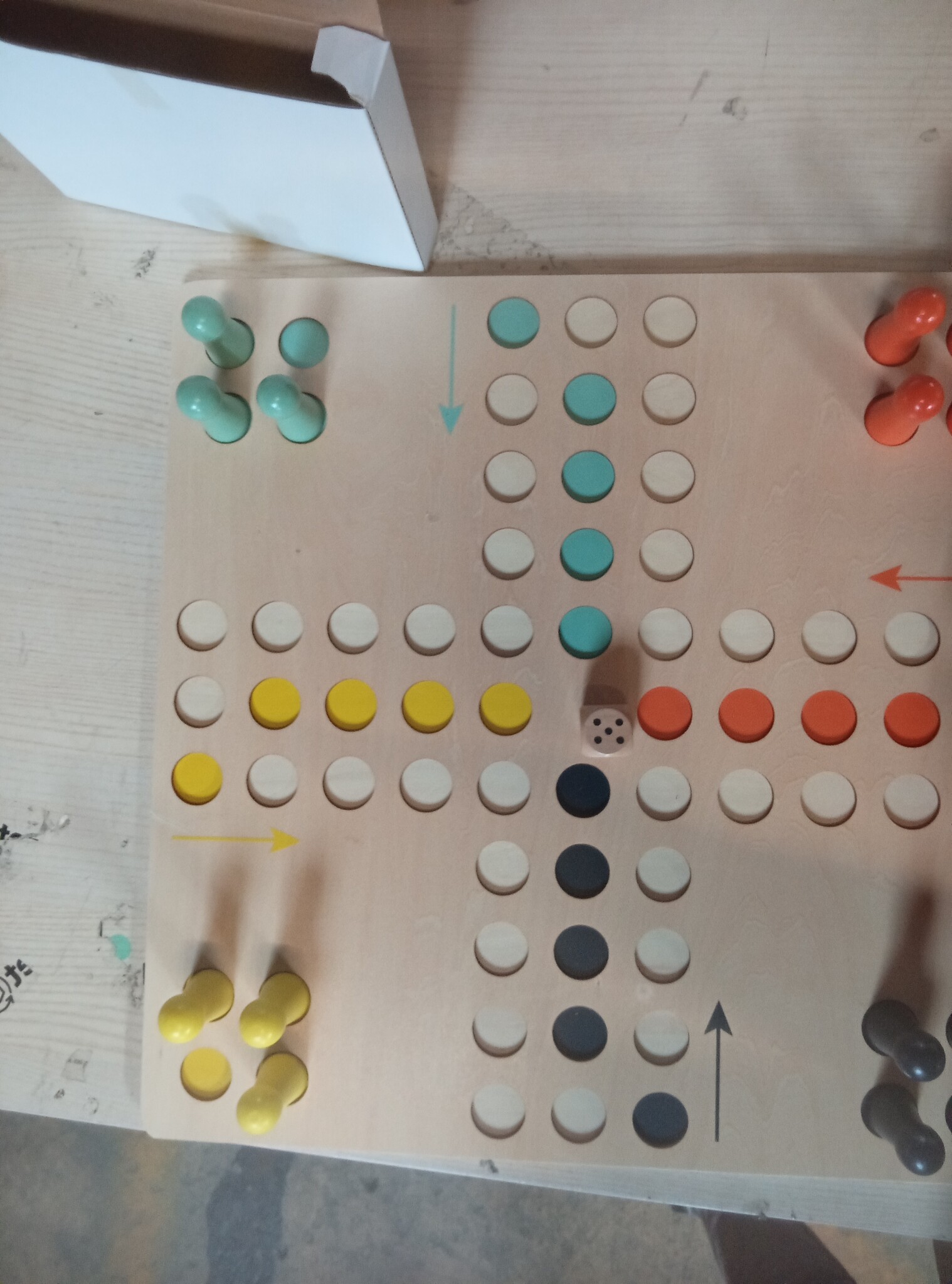 Small Foot Ludo XL Gezelschapsspel - Hout, 4 Spelers (57% Korting!)