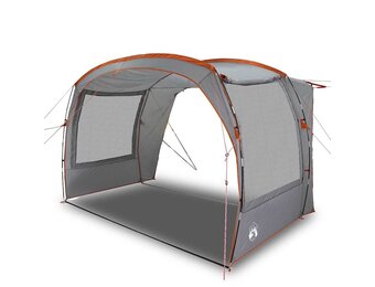 vidaXL Autotent Waterdicht Grijs/Oranje - 35% Korting