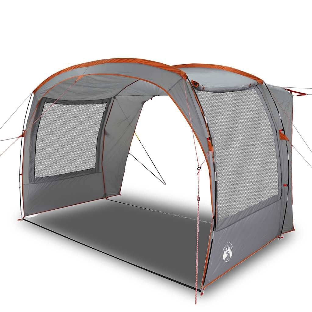 vidaXL Autotent Waterdicht Grijs/Oranje - 35% Korting