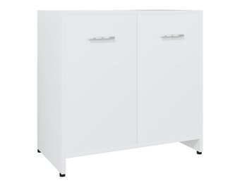 vidaXL Badkamerkast Wit Bewerkt Hout (60x33x61 cm) - 54% Korting