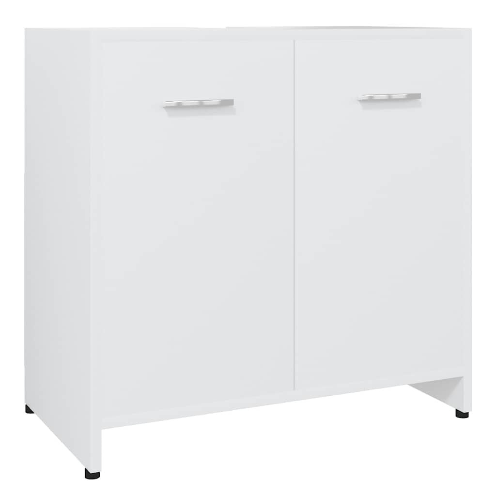 vidaXL Badkamerkast Wit Bewerkt Hout (60x33x61 cm) - 54% Korting