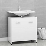 vidaXL Badkamerkast Wit Bewerkt Hout (60x33x61 cm) - 54% Korting