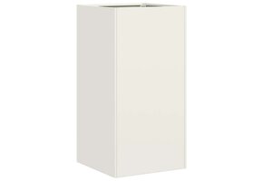 Plantenbak 40x40x80 cm Koudgewalst Staal Wit - 52% Korting