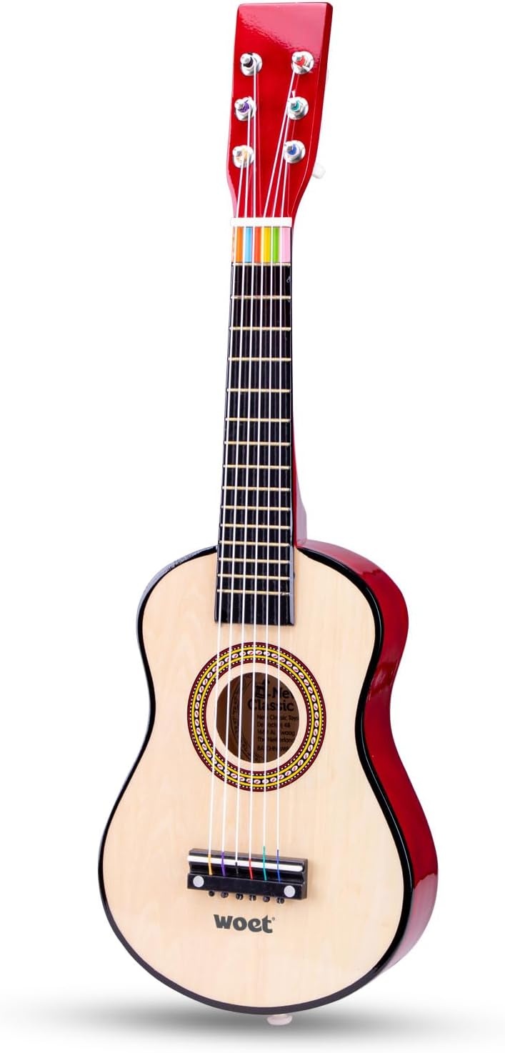 New Classic Toys Gitaar Naturel Bruin - 33% Korting
