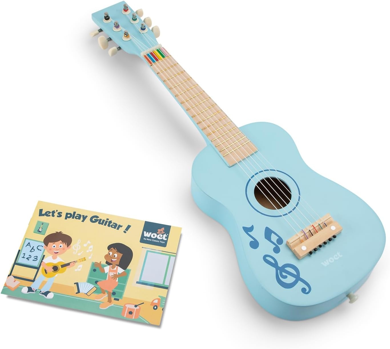 New Classic Toys Gitaar Naturel Bruin - 33% Korting