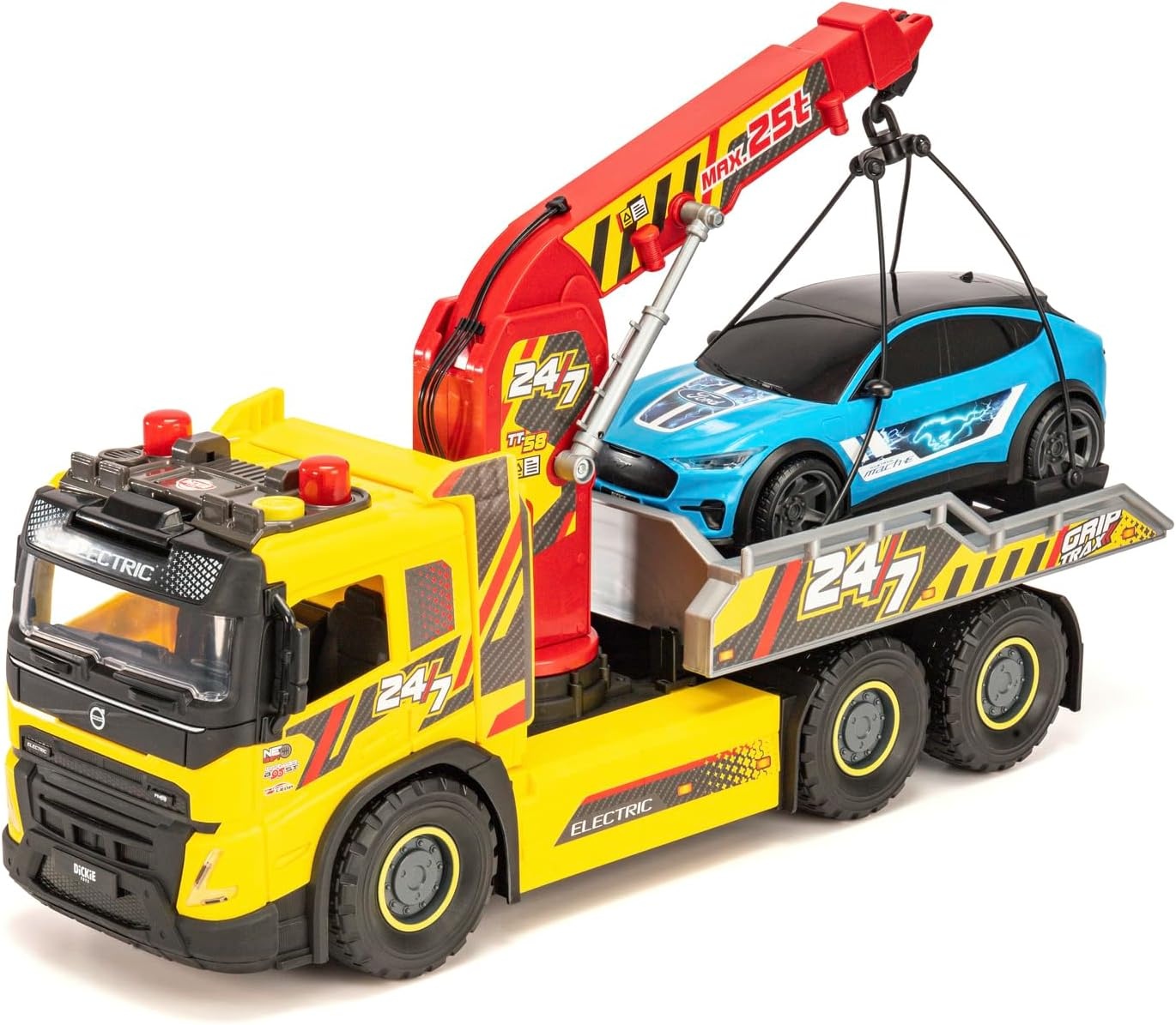 Dickie Toys Volvo Sleepwagen 54cm met Ford Auto - 34% Korting!