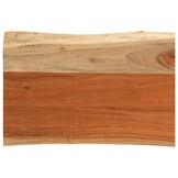 Acaciahouten Tafelblad 70x40 cm met Natuurlijke Rand - 34% Korting