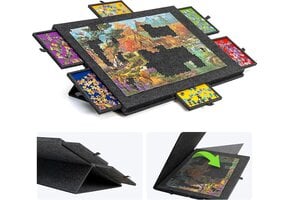 Lavievert Kantelbaar Puzzelbord (1500 Stuks) met Standaard & Hoes - 34% Korting