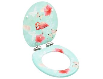 Toiletbril met Soft-Close Deksel - Flamingo Design - 34% Korting