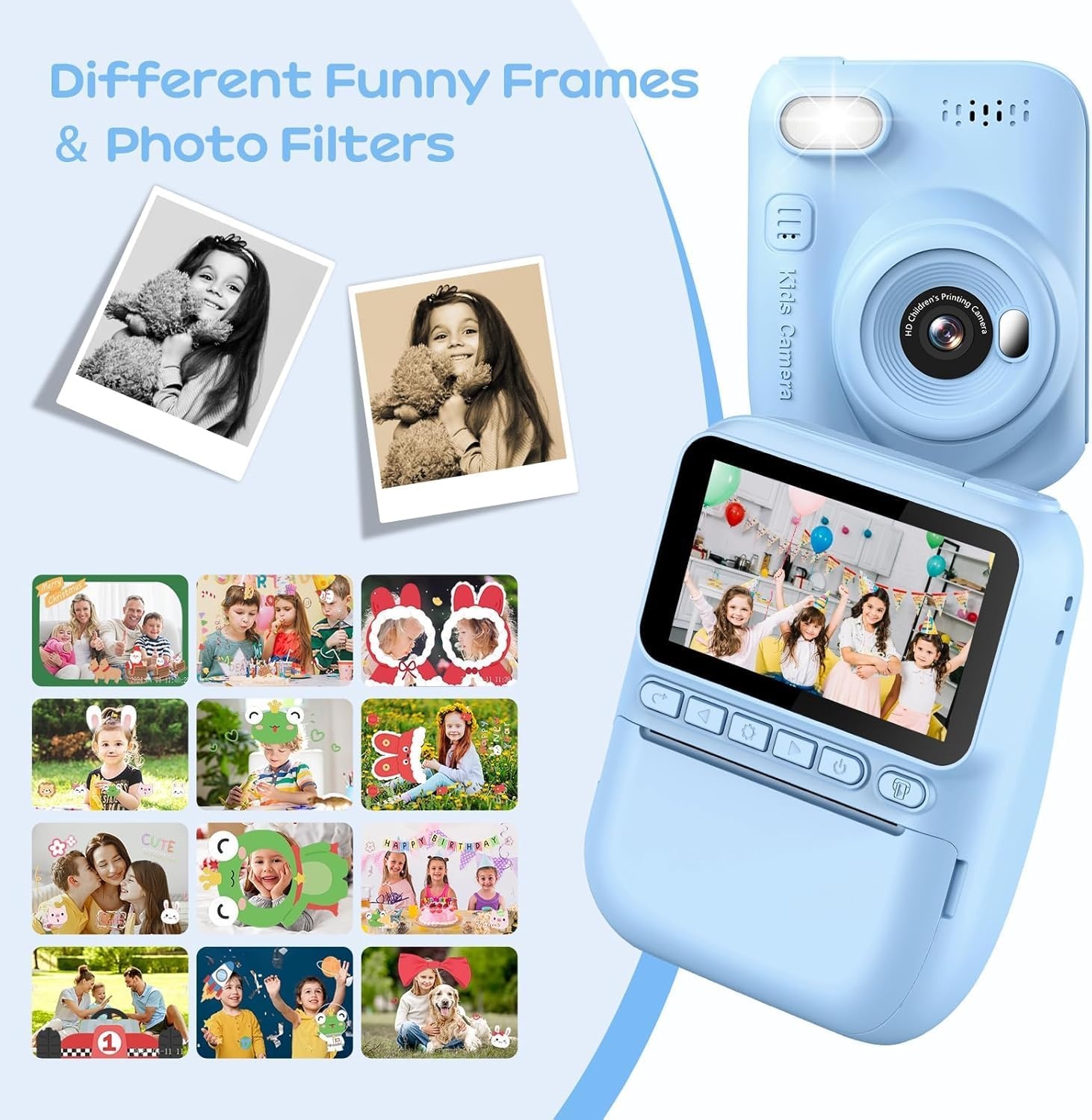 GREENKINDER Kindercamera Direct Print Blauw - 34% Korting!