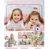 Digitale Kinder Camera Roze - 1080P HD, 32GB SD, 3-12 Jaar - 33% Korting