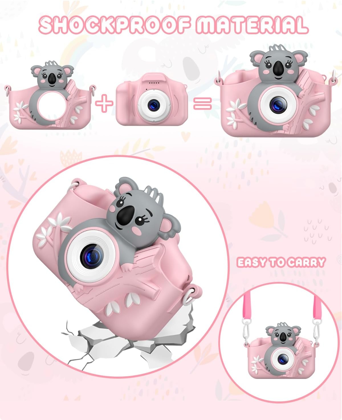 Digitale Kinder Camera Roze - 1080P HD, 32GB SD, 3-12 Jaar - 33% Korting