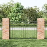 vidaXL Hecelement ASSEN 170x100 cm Staal Grijs - 34% Korting