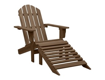 VidaXL Tuinstoel met Voetenbank Hout Bruin - 34% Korting