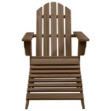 VidaXL Tuinstoel met Voetenbank Hout Bruin - 34% Korting