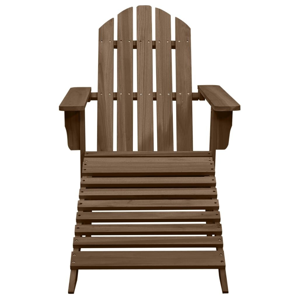 VidaXL Tuinstoel met Voetenbank Hout Bruin - 34% Korting