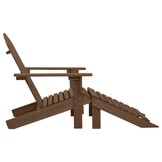 VidaXL Tuinstoel met Voetenbank Hout Bruin - 34% Korting