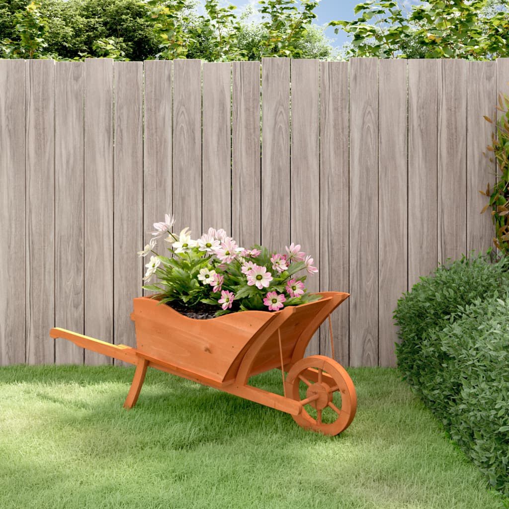 Plantenbak Kruiwagen van Vurenhout - 128x45,5x43 cm - 34% Korting