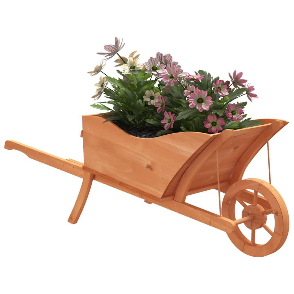 Plantenbak Kruiwagen van Vurenhout - 128x45,5x43 cm - 34% Korting