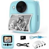 Kinder Direct Print Camera Blauw - 48MP - 32GB Kaart incl. - 34% Korting