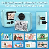 Kinder Direct Print Camera Blauw - 48MP - 32GB Kaart incl. - 34% Korting