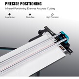 VEVOR Tegelsnijder 1200mm Turquoise Zwart L - 35% Korting