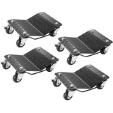 4x Wiel Dolly Set 2720kg voor Auto's & Vrachtwagens - 59% Korting