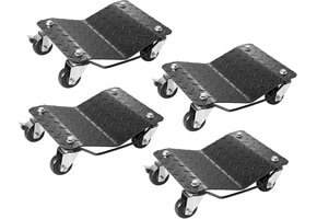 4x Wiel Dolly Set 2720kg voor Auto's & Vrachtwagens - 59% Korting