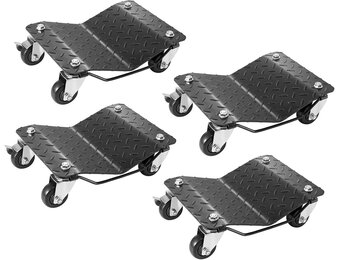 4x Wiel Dolly Set 2720kg voor Auto's & Vrachtwagens - 59% Korting
