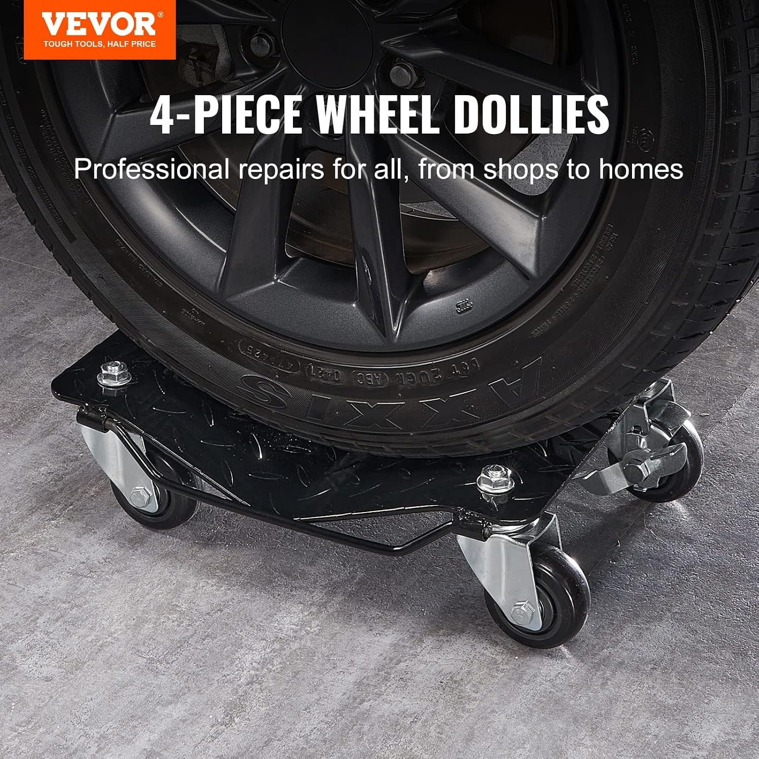4x Wiel Dolly Set 2720kg voor Auto's & Vrachtwagens - 59% Korting