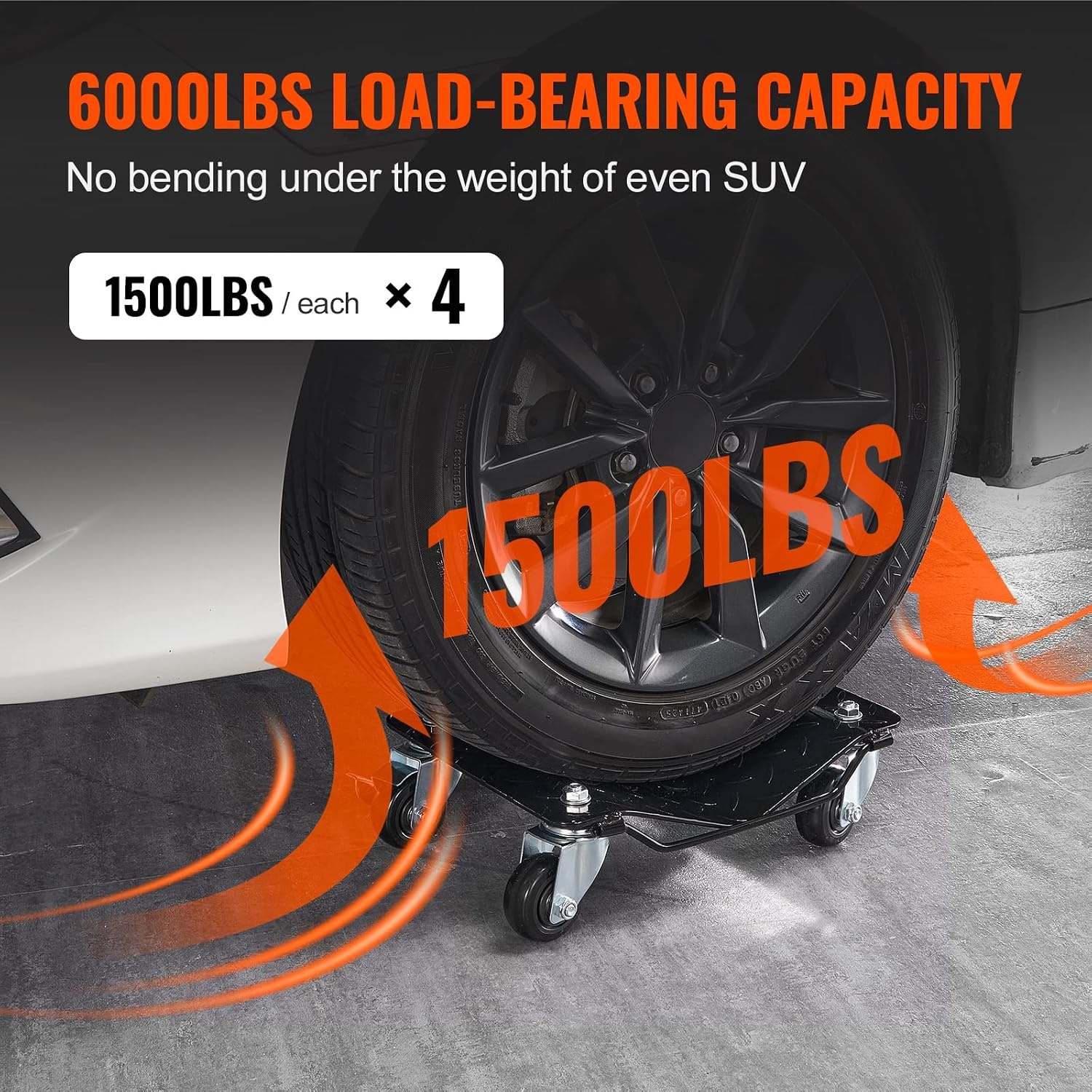 4x Wiel Dolly Set 2720kg voor Auto's & Vrachtwagens - 59% Korting
