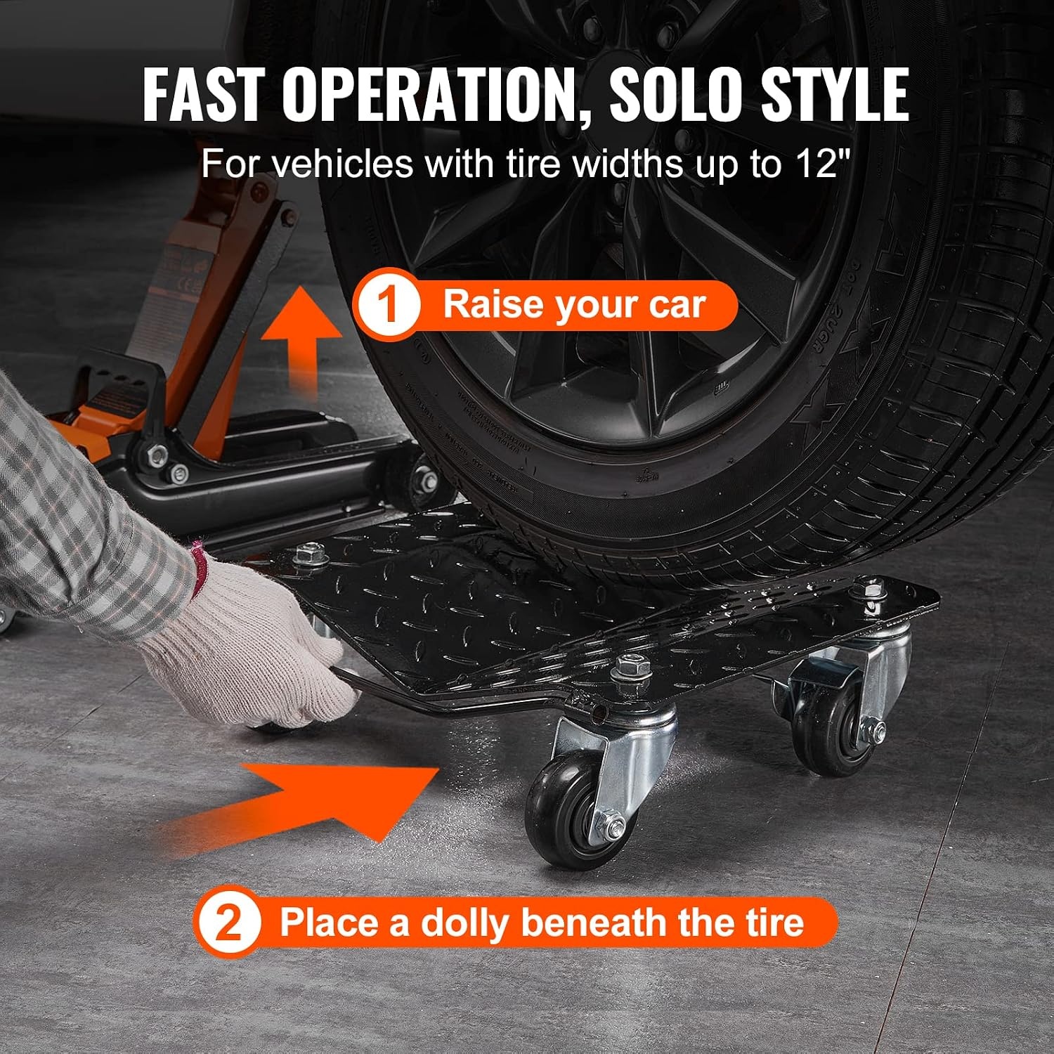 4x Wiel Dolly Set 2720kg voor Auto's & Vrachtwagens - 59% Korting