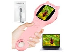 Milgeo Kinder Microscoop Roze - 500x Vergroting & Camera