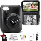 Instant Print Camera voor Kinderen Zwart - 34% Korting