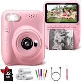 Instant Print Camera voor Kinderen Zwart - 34% Korting