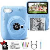 Instant Print Camera voor Kinderen Zwart - 34% Korting