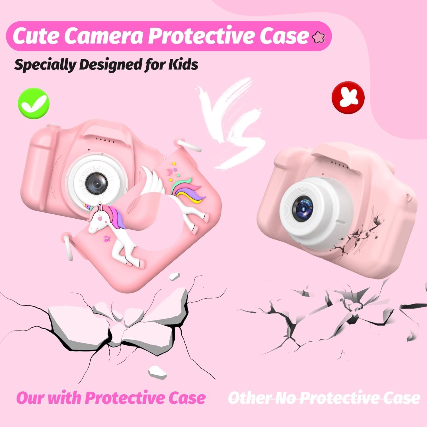 Unicorn Kinder Camera Roze 2023 - 34% Korting