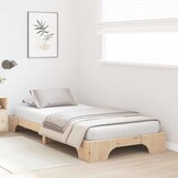 VidaXL Bedframe Naturel 100 x 200 cm Grenenhout met 35% Korting