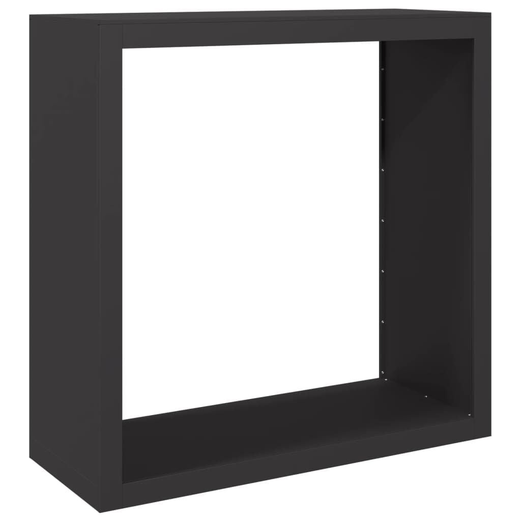 Zwart Stalen Haardhoutrek 100x40x100 cm - 35% Korting