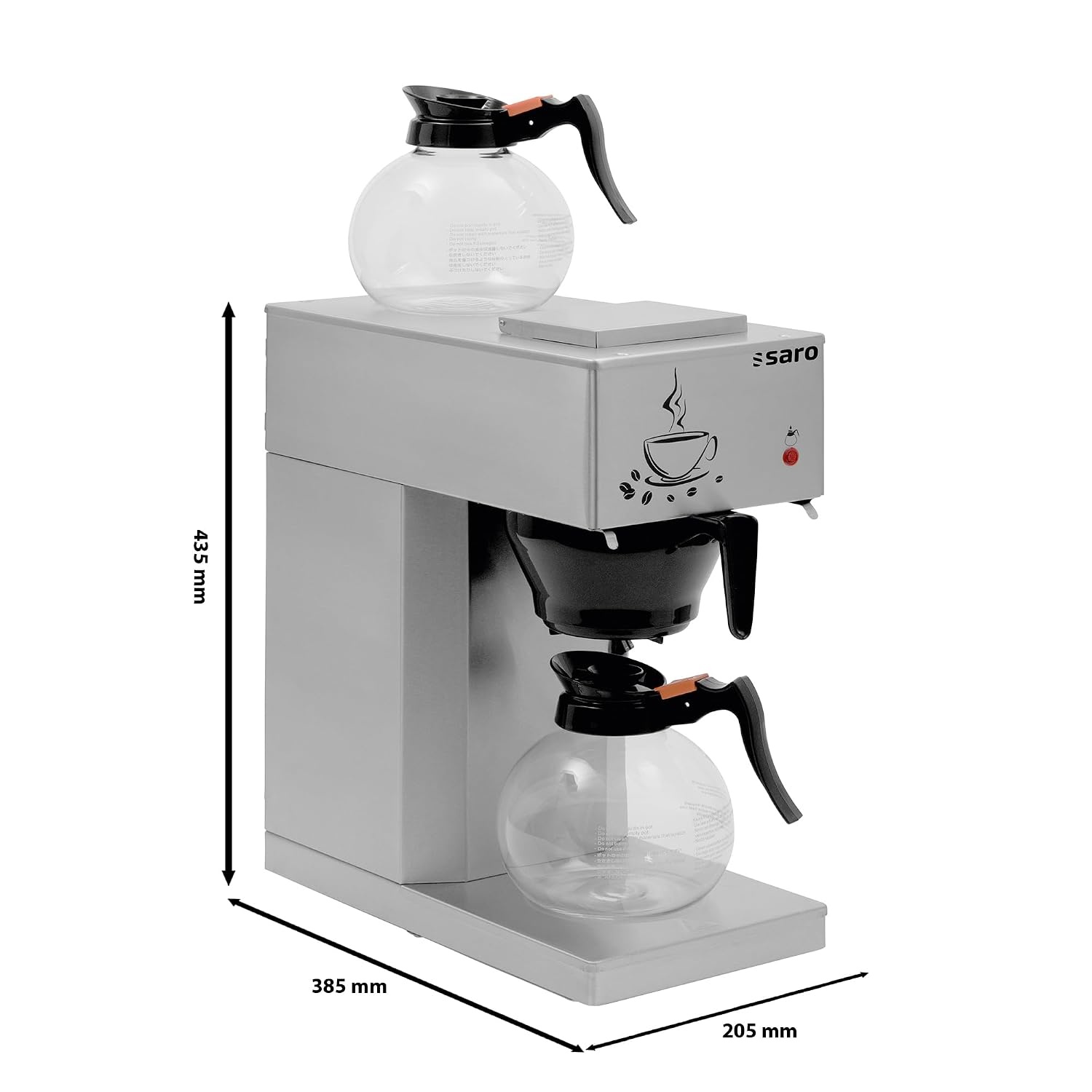 Saro Koffiezetapparaat Eco (1.8L, 2000W) - Chroom - 35% Korting