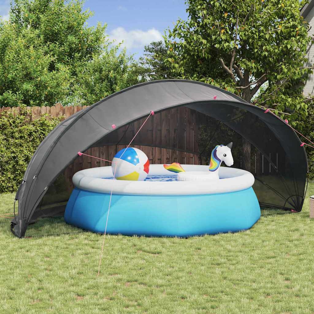 VidaXL Pooldome Zwart 546x516x250 cm - 35% Korting!