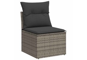 VidaXL Tuinstoel Poly Rattan Grijs - 46% Korting