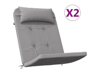 vidaXL Stoelkussens Adirondack Grijs (34% Korting)