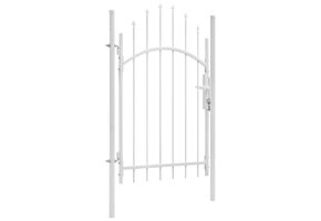 vidaXL Tuinpoort Woerden Staal 1x2.25m Wit - 52% Korting!