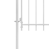 vidaXL Tuinpoort Woerden staal 1x2,25 m wit