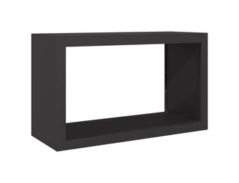 vidaXL Haardhoutrek 100x40x60 cm staal zwart