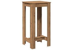 vidaXL Bartafel Bewerkt Hout Artisanaal Eiken 51x50x103,5 cm - 40% Korting