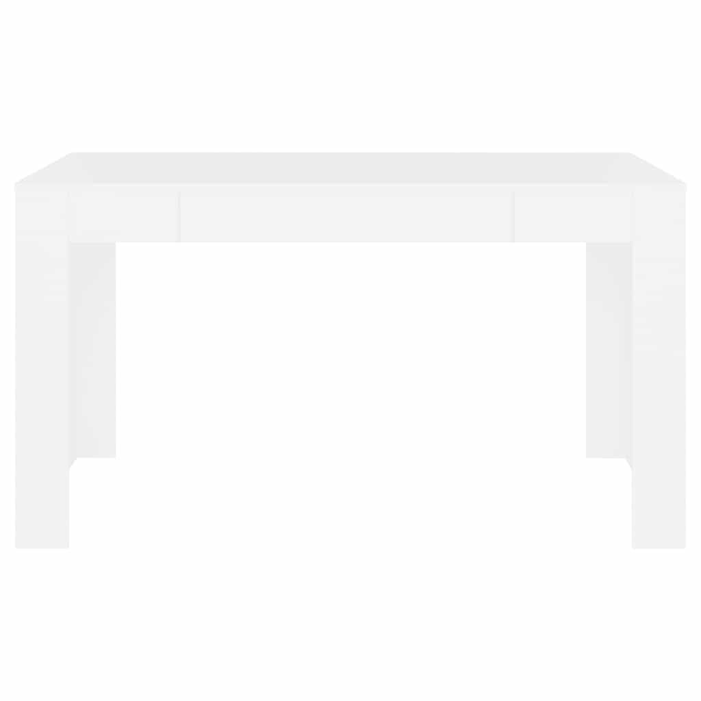 vidaXL Eettafel 140x74,5x76 cm bewerkt hout wit