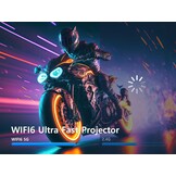 Nieuwe Collectie HY320 Mini Draagbare Auto Keystone Projector, Native 1080P Smart Projector 4K FHD Ondersteuning 10000 Lumen met WiFi 6, BT 5.0, 180 Graden Rotatie, Ingebouwde Android 11.0