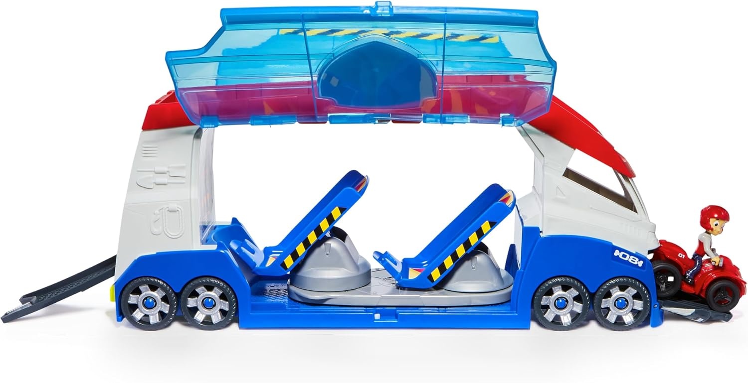 PAW Patrol - Transformerende PAW Patroller met voertuigwerpers lichten en geluiden Ryder-actiefiguur en ATV-speelgoedauto